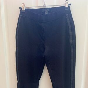 J. Crew Pixie Pant - leather trim